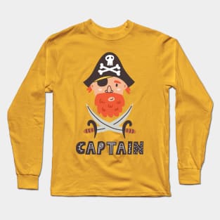 Captain Ahoy! Long Sleeve T-Shirt